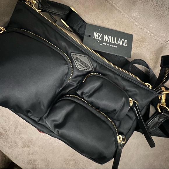 MZ Wallace Chelsea Petite Shoulder / Crossbody Bag NWT BLACK - Picture 8 of 10